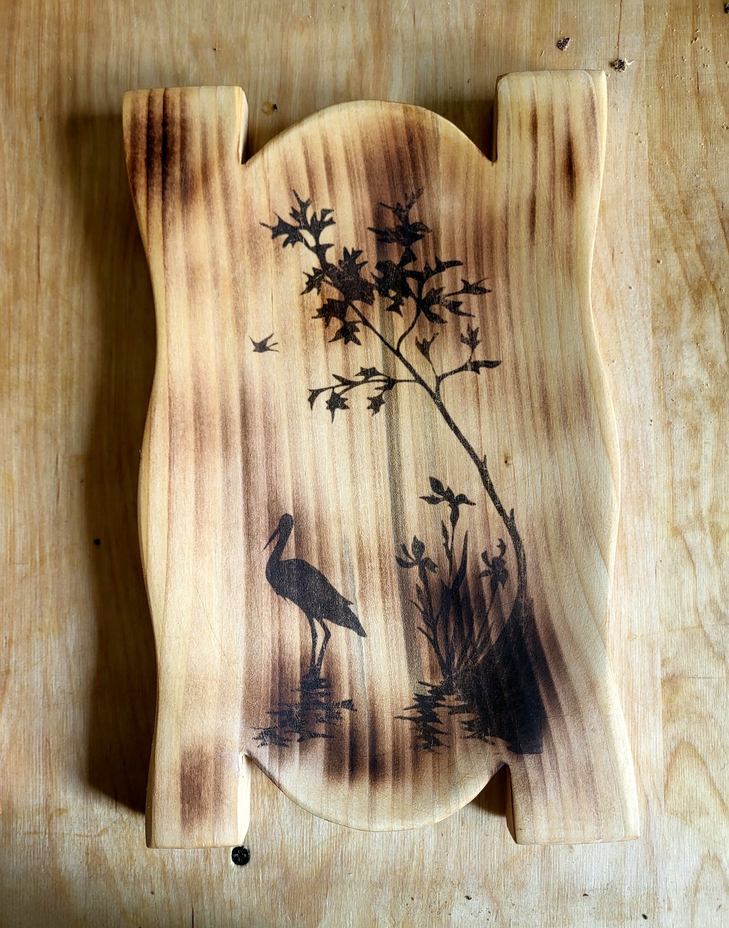 Niecka drewniana do podawania talerz taca góralska na prezent 30 cm