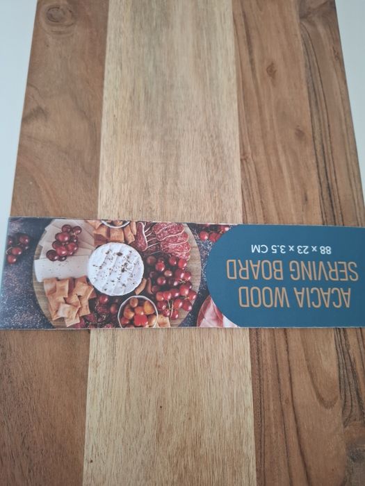 Super deska do serwowania dań, krojenia, drewniama, akacja 88cm