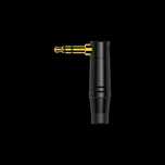 Wtyk typu Jack kątowy 3.5mm stereo Roxtone RMJ3RPX-BG