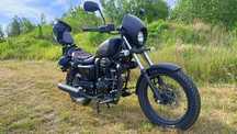 Junak M12 Vintage czarny mat
