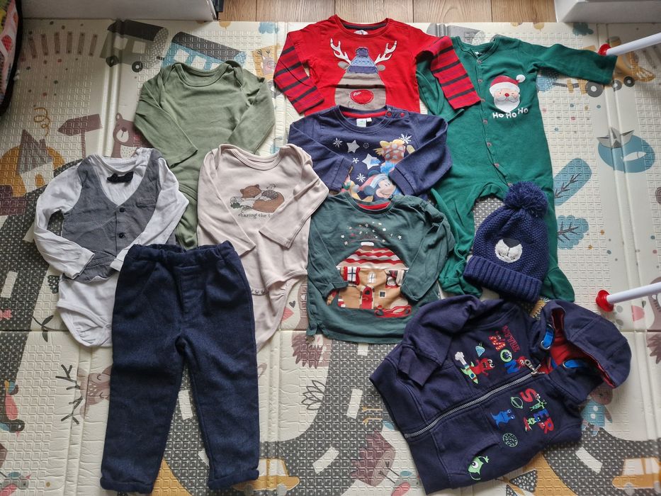 Ubranka dla chłopca swiateczne 86/92