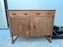 Drewniana komoda vintage lata 50. - 60.