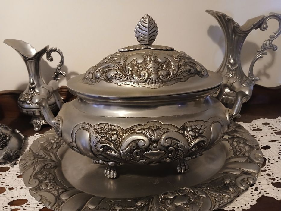 Conjunto peças em estanho