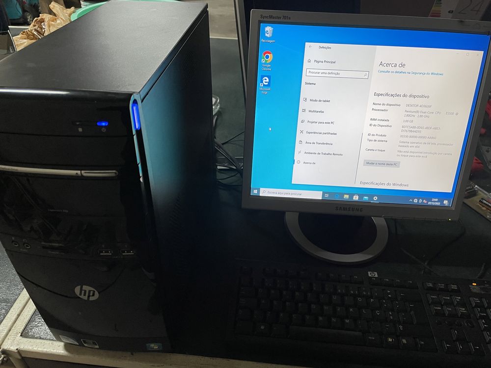 Vendo computador completo HP