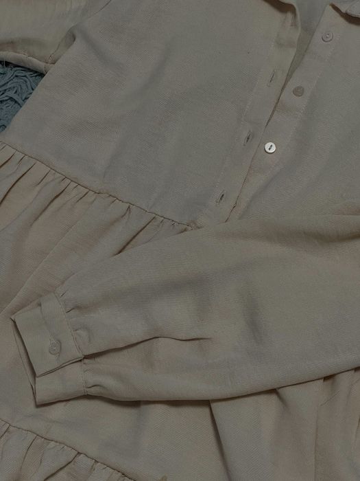 Бежева сукня-сорочка Sinsay