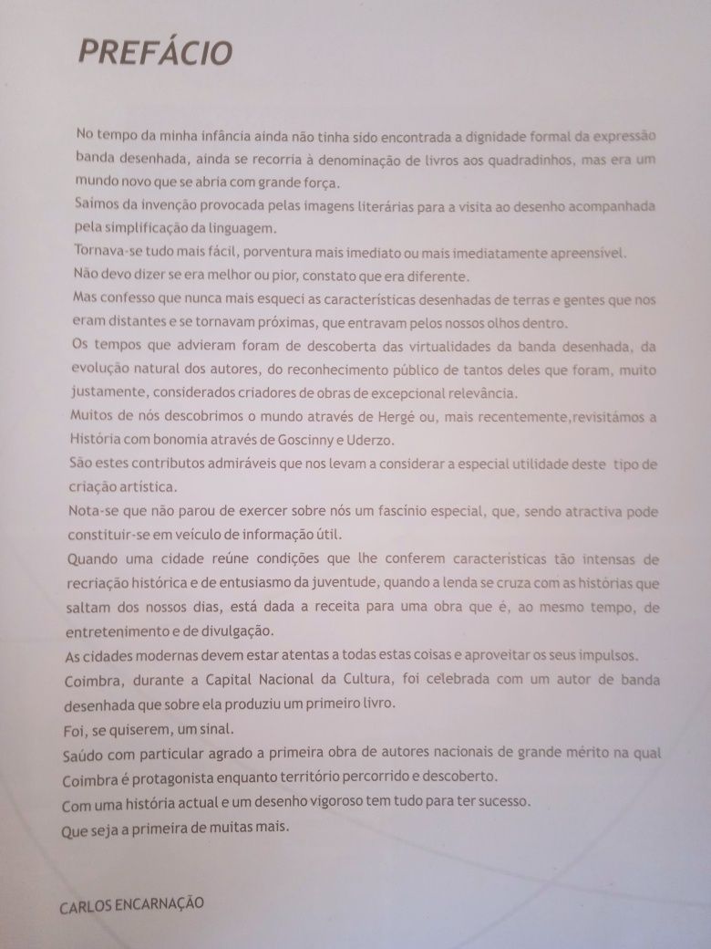 A Falange do Silêncio - Coimbra - BD