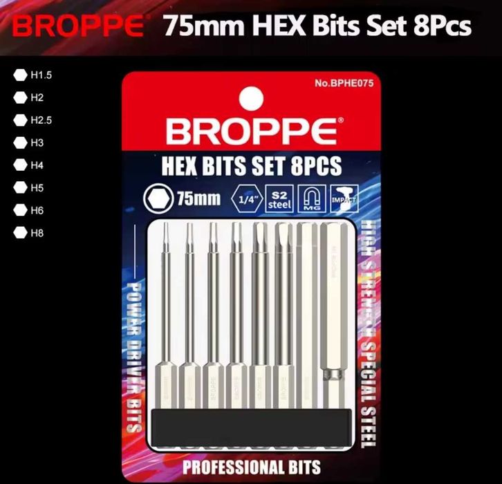 Набір біт HEX набор бит бита ph pz hex torx sl біта шестигранник