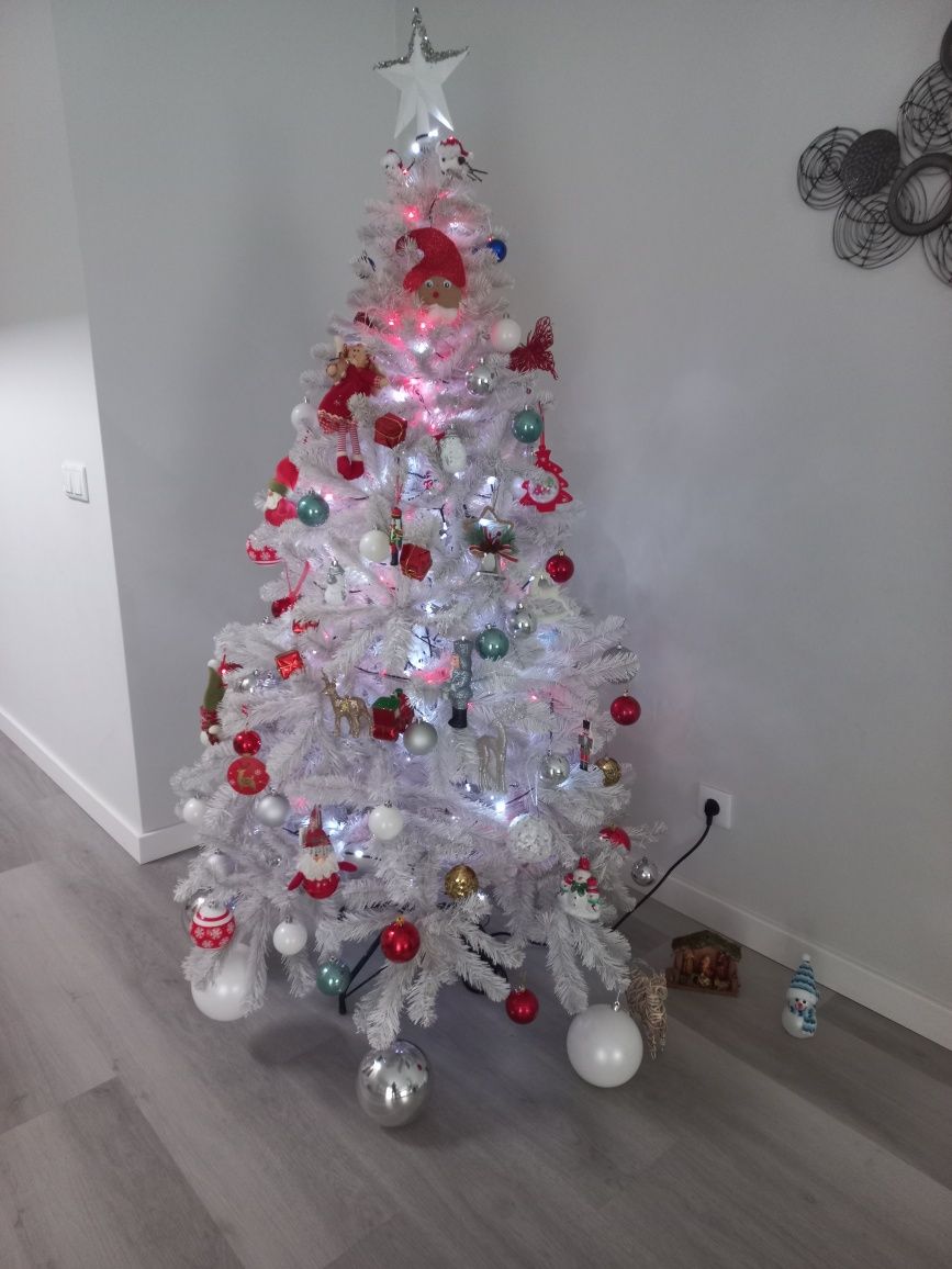 Árvore de Natal branca 1,80 mts