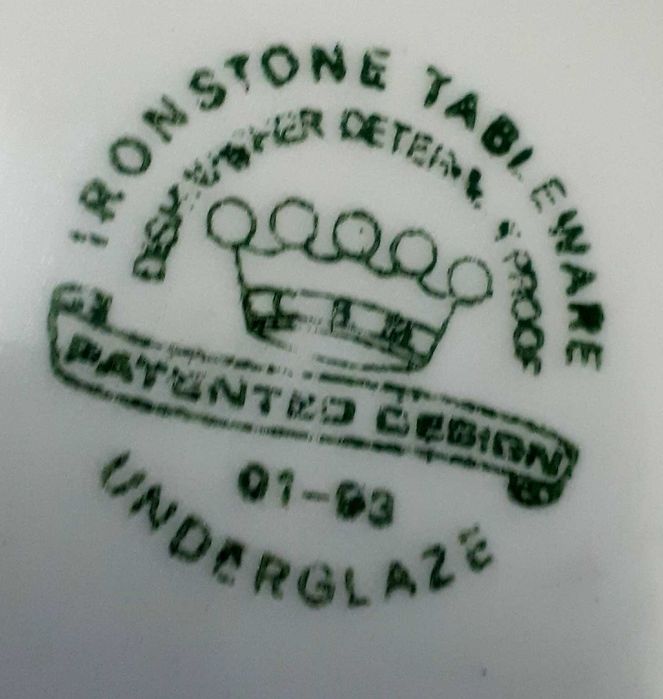 тарелка керамика ironstone tableware underglaze зеленые