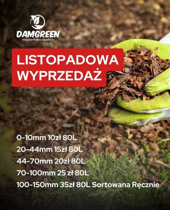 Kora Sosnowa 80l ogrodowa