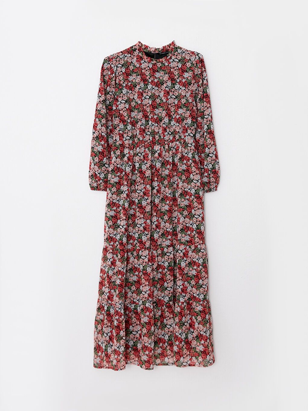 Платье waikiki женское чёрное красное цветочный принт 50-52р