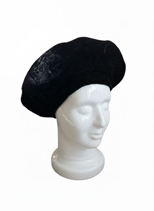 Vintage czarny beret
