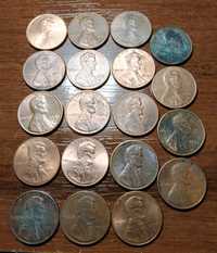 Продам монеты 1 цент США, 19 ед. по адекватной цене, список здесь.