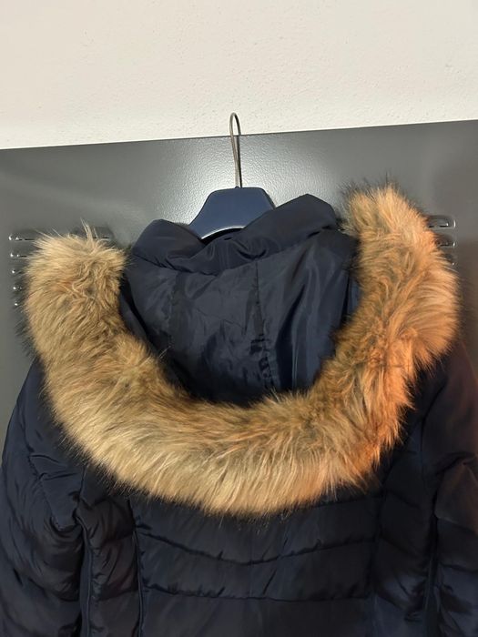 Kispo azul com capuz - Mulher