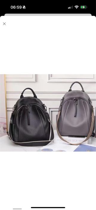 Стильний шкіряний рюкзак