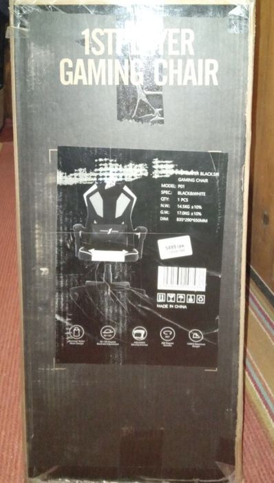 Продам Крісло ігрове 1stPlayer P01 Black-White