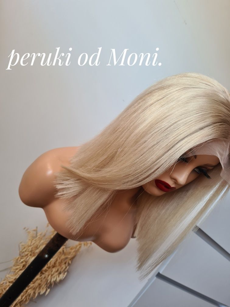 Peruka jasny beżowy blond