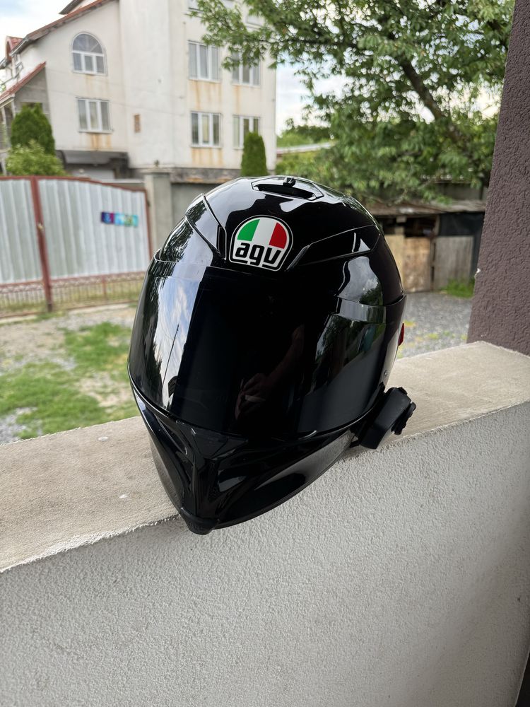 Шлем Agv K-5 S, черный глянец, M/L