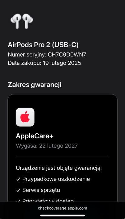Airpods pro 2 generacji z gwarancja
