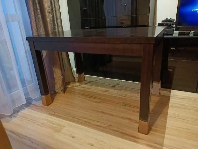 Stół rozkładany 120x80 ciemny brąz