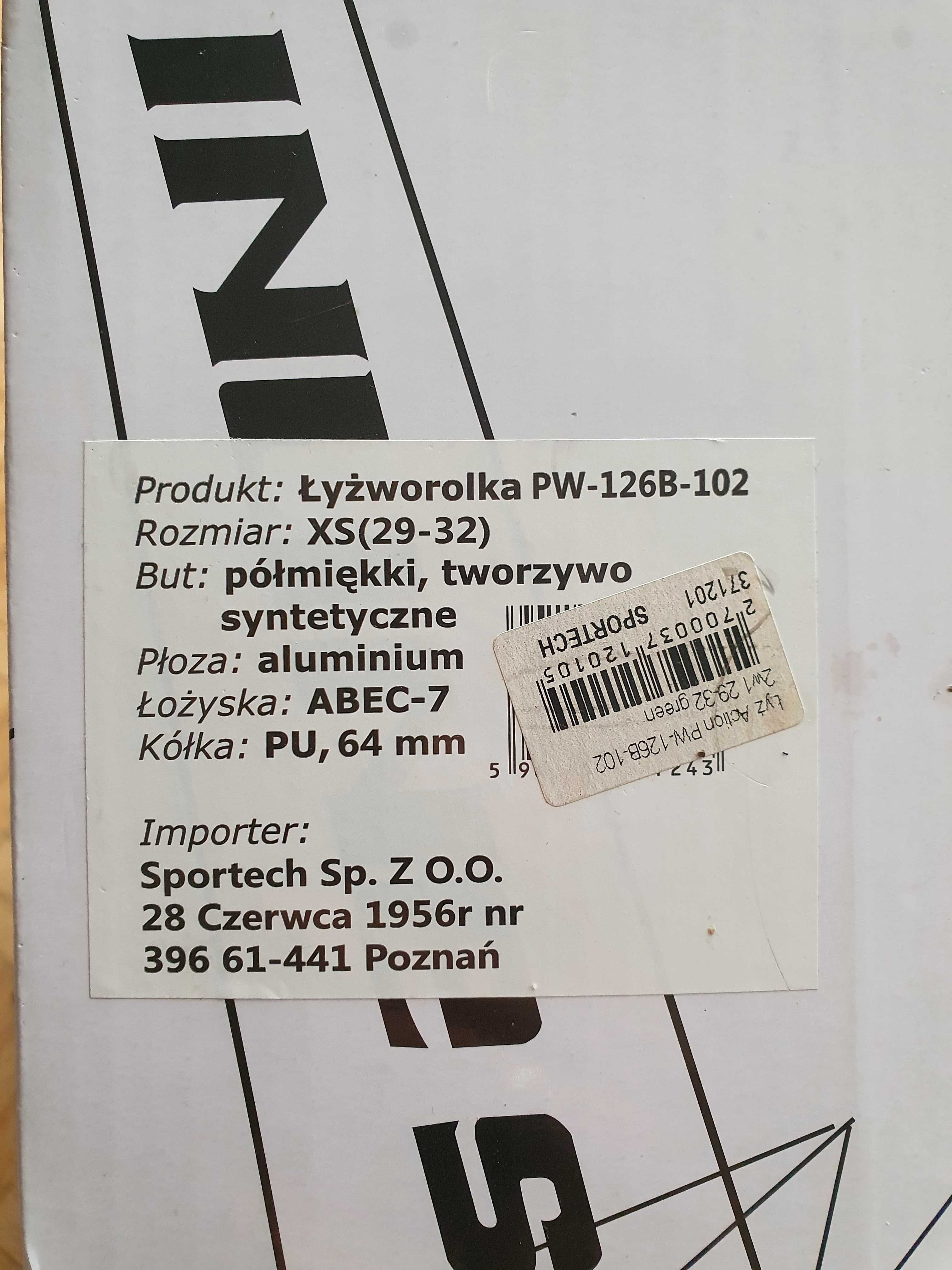Łyżworolki Action 2w1