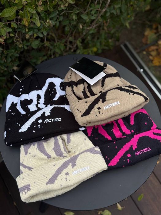 Шапка Arcteryx мужская черная Шапка Арктерикс чоловіча чорна зимня