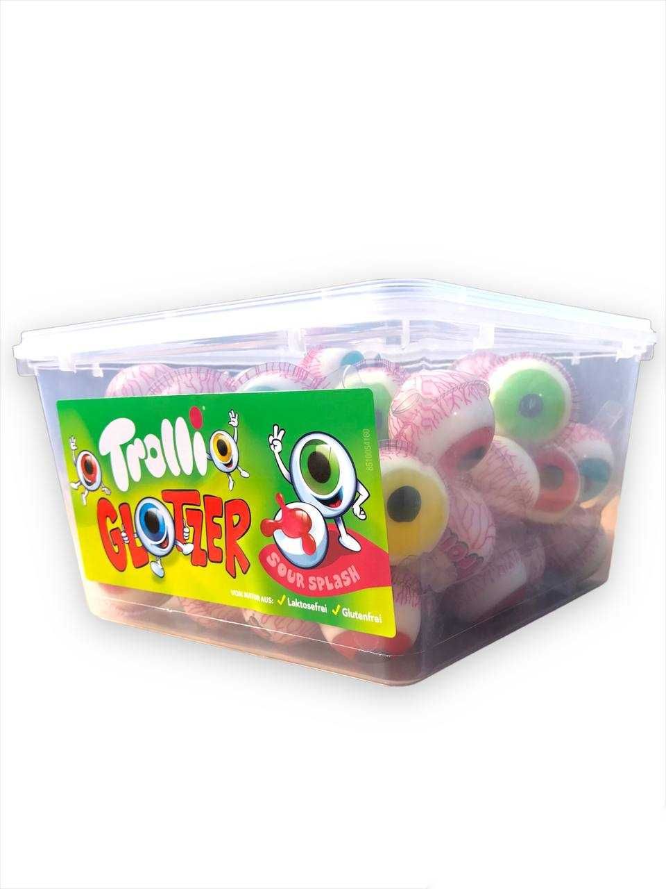 Желейный глаз с кровью ТМ Trolli Германия, Trolli Glotzer 60шт