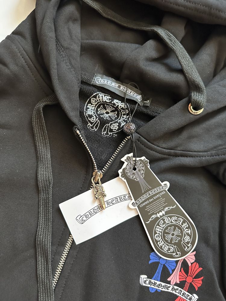 зип худи chrome hearts multi colour zip M L XL XXl