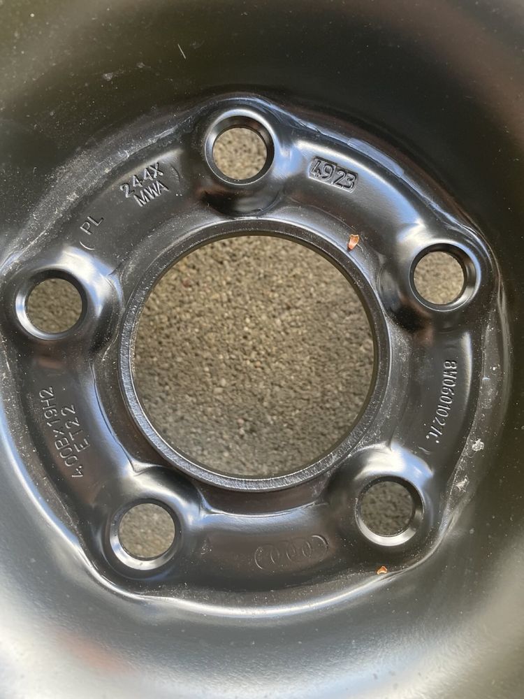Kolo dojazdowe zapas audi a5 a4 8w f5 t125/70r19 et22 23r nowa