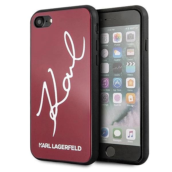 Etui Karl Lagerfeld Signature Glitter na iPhone 7 / 8 / SE 2020 / SE 2