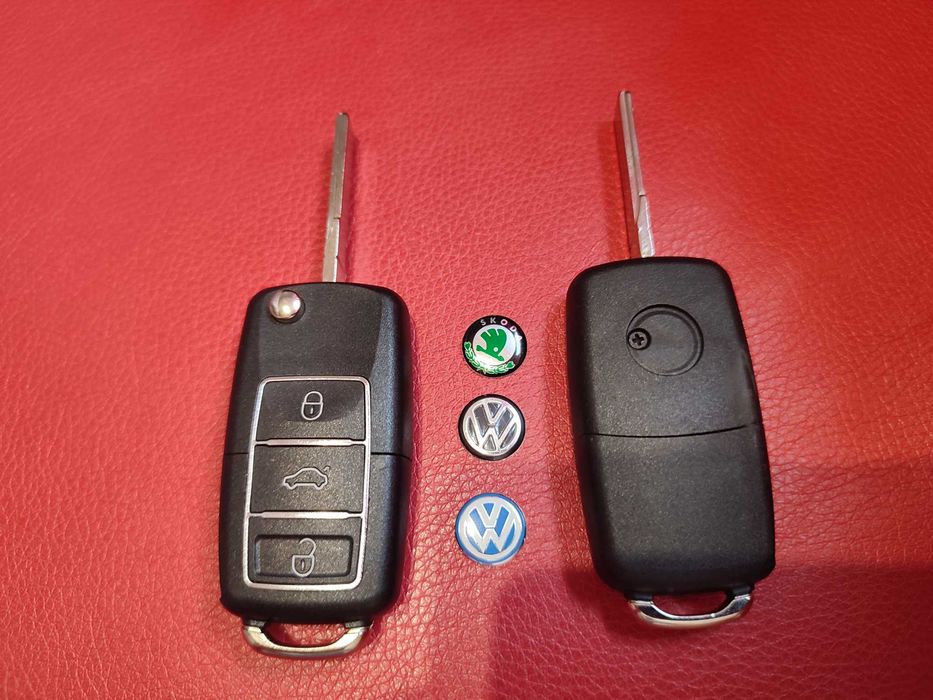 Корпус Ключ викидний на 3 кнопки Skoda Volkswagen Seat