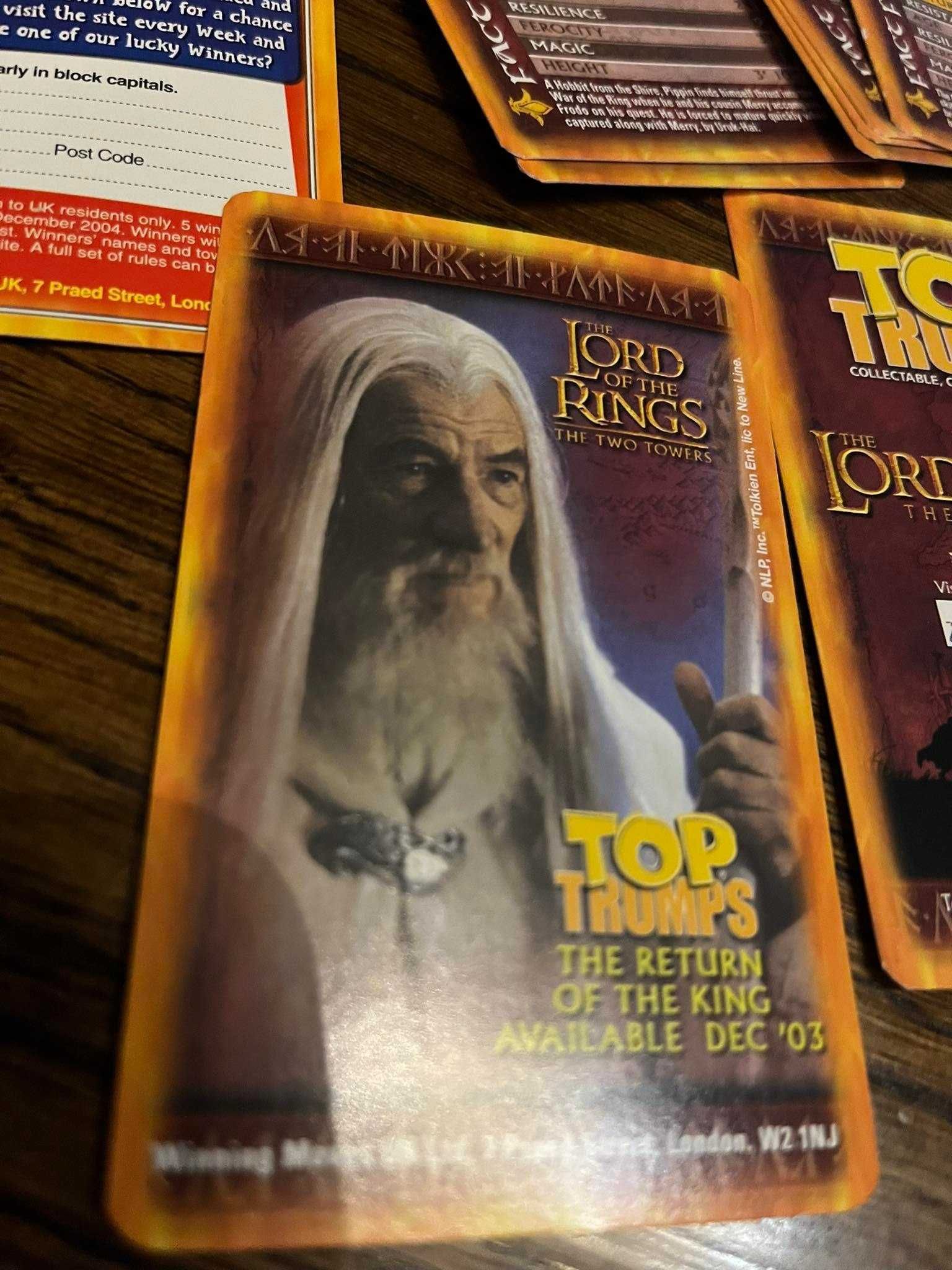 Karty Quiz Top Trumps The Lord of the Rings