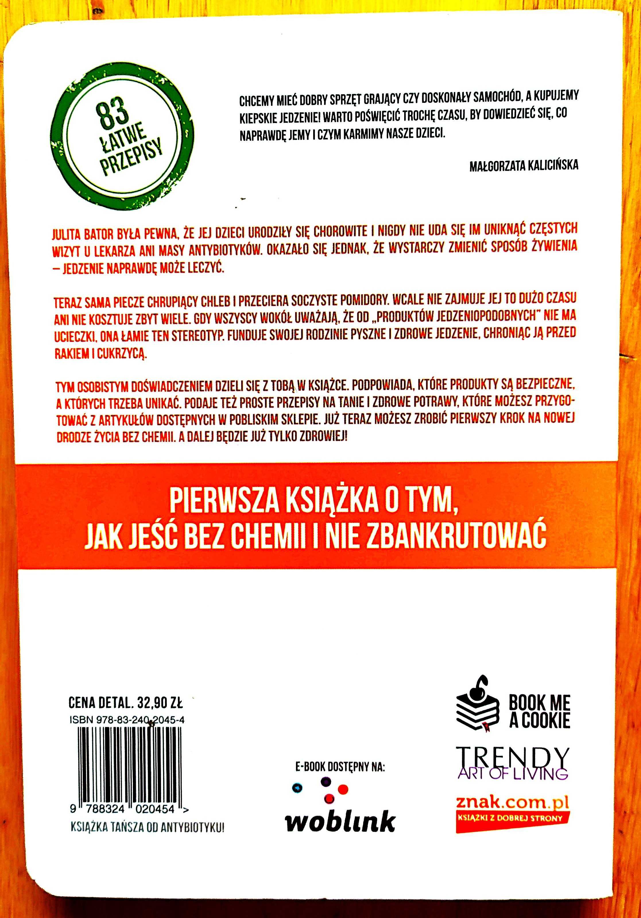 Zamień chemię na jedzenie – Julita Bator