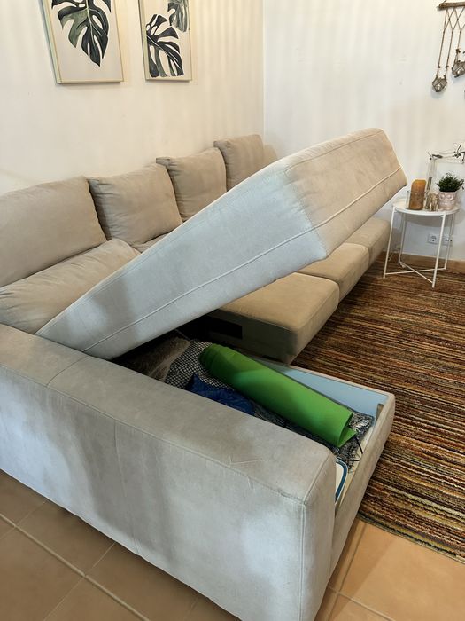 Sofa 3 lugares + chaise long em perfeito estado