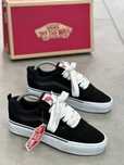 Vans Knu Skool Black Ванси олд кну скул чорні 2025 НАЛОЖКА