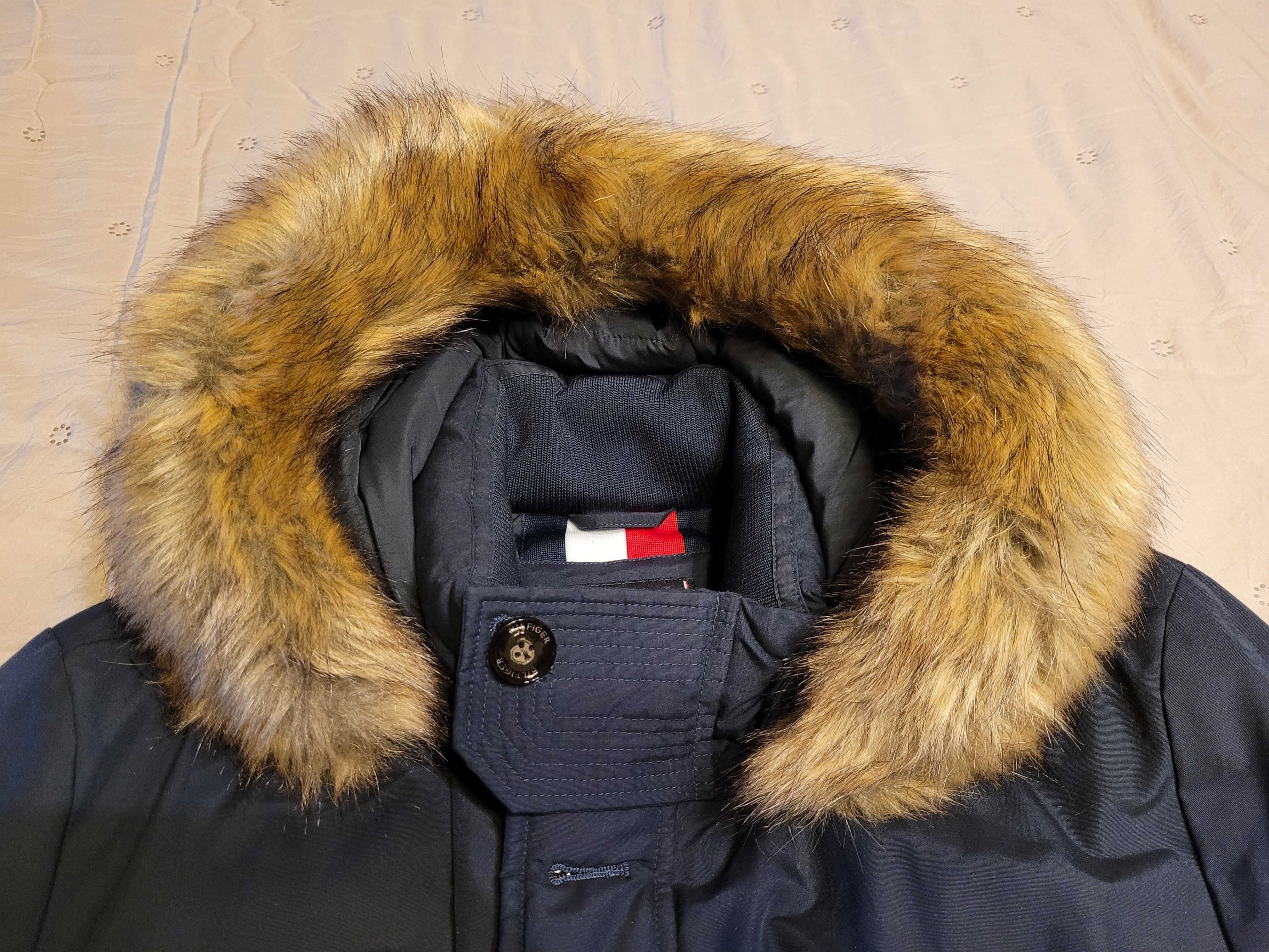 Kurtka puchowa Tommy Hilfiger granatowa XXL nowa