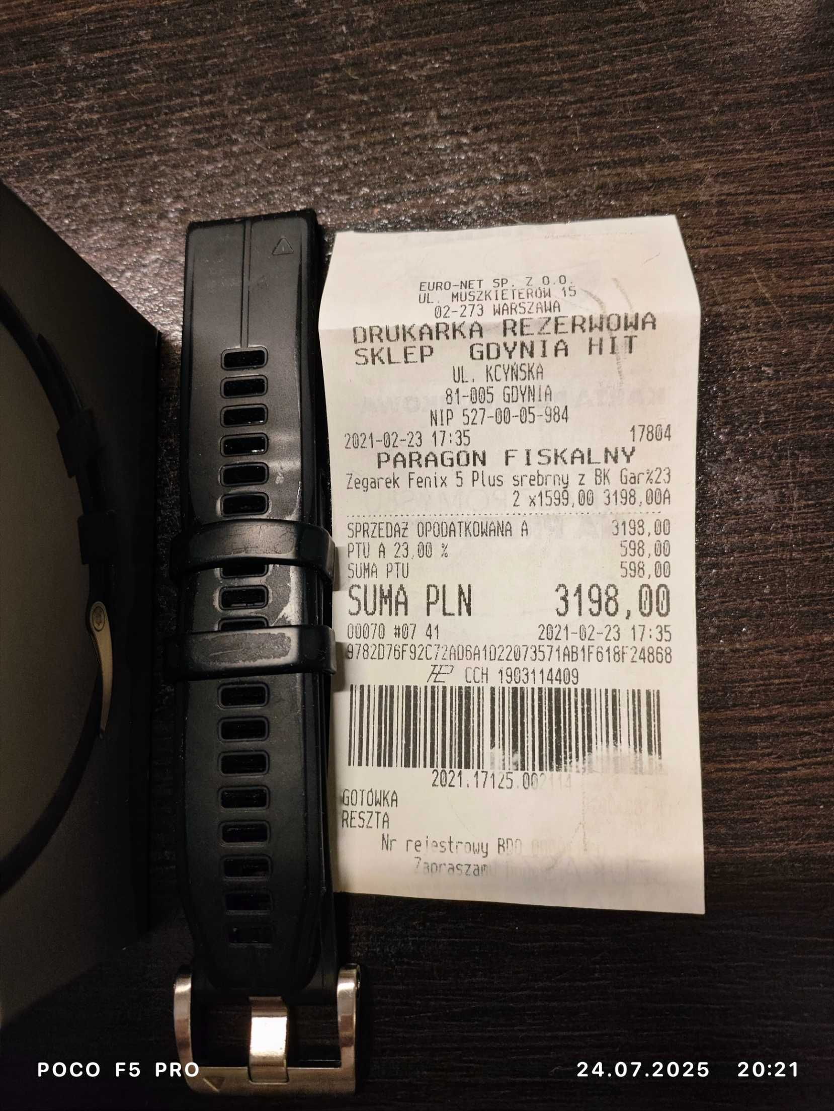 Garmin Fenix 5 plus KIELCE