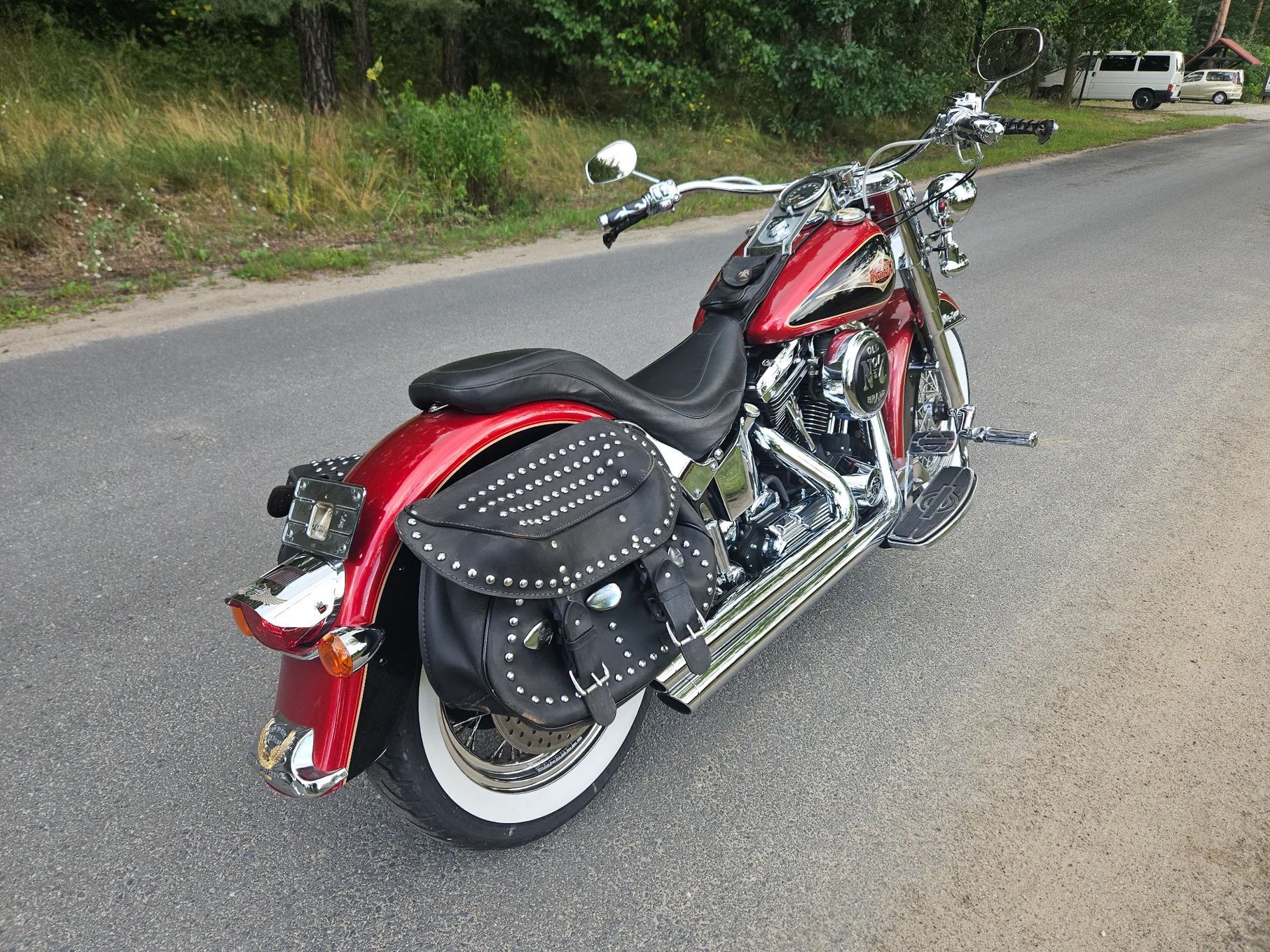 Harley-Davidson Softail Heritage Classic Evo 1998 gaźnik wydech Vance&Hines kanapa Mustang