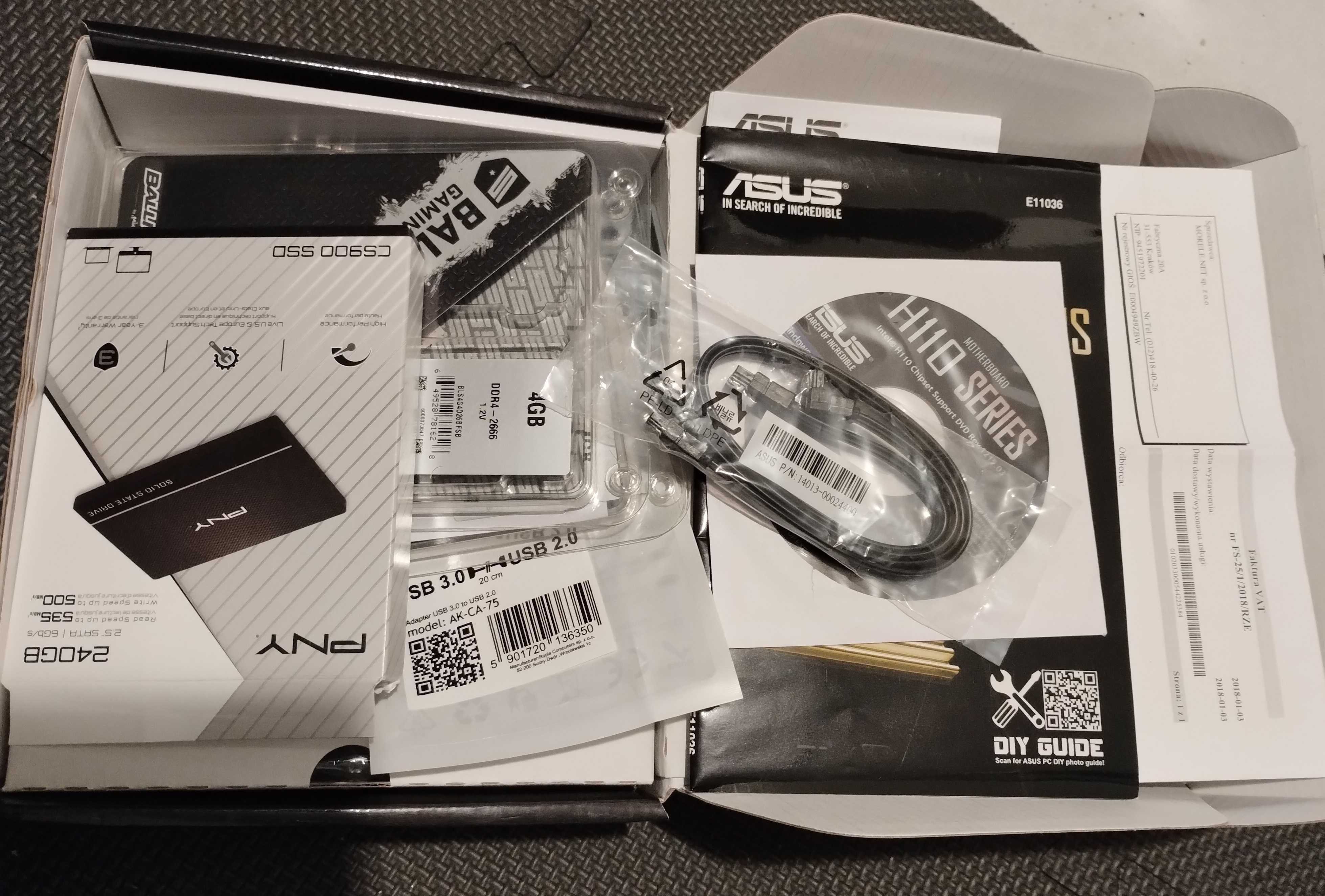 Komp DELL Vostro 270S (Asus ITX, i3-6100, 8gb, SSD240, WiFi, W10pro)