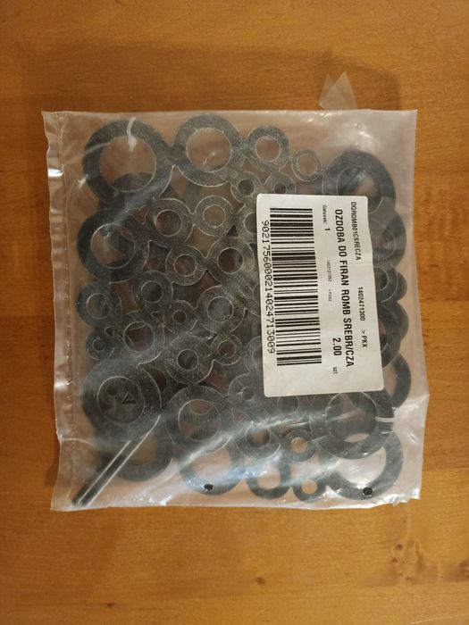 Ozdoba metalowa do firan 2sztuki