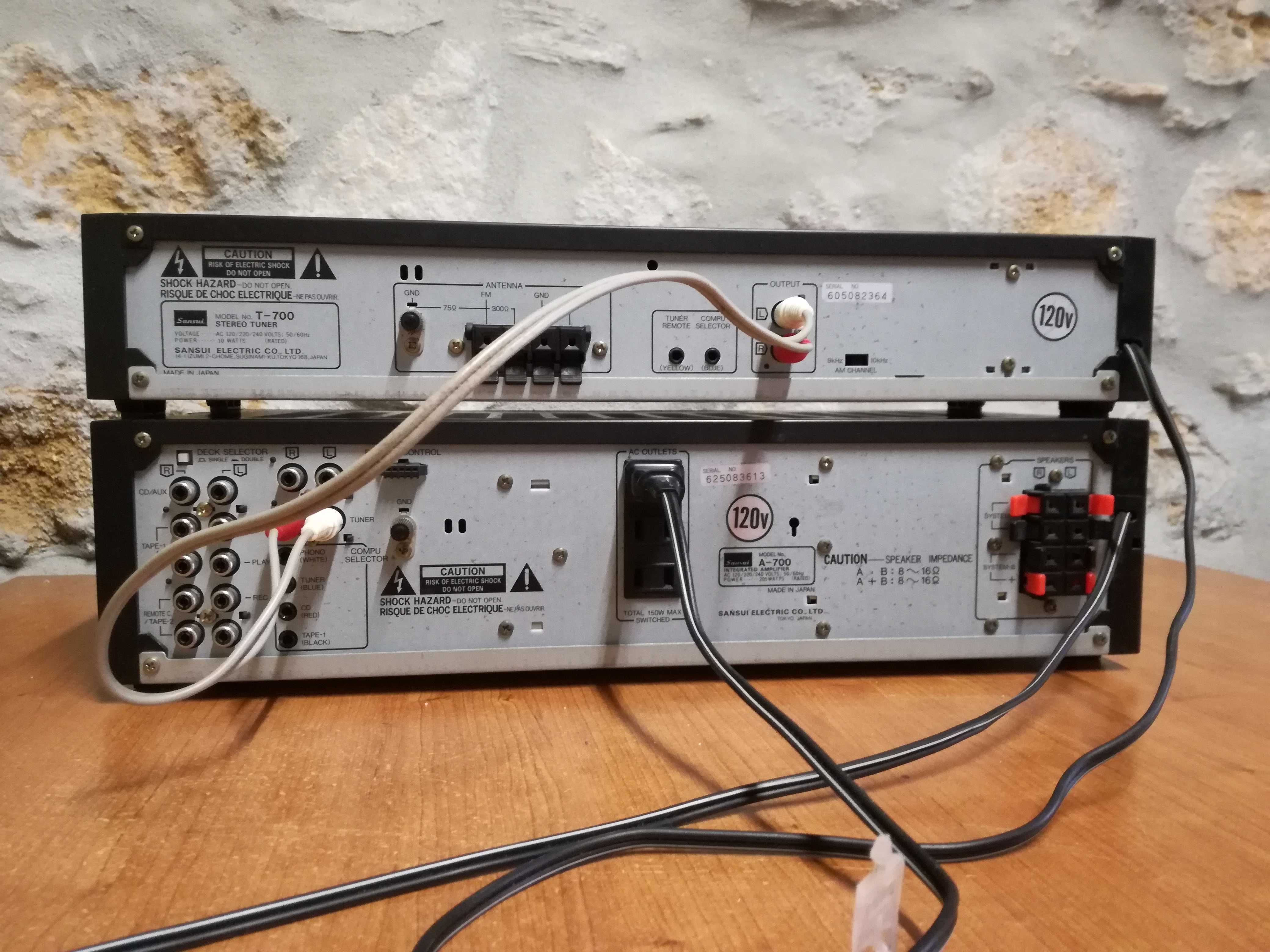 Sansui Amplificador A-700 + Tuner T-700