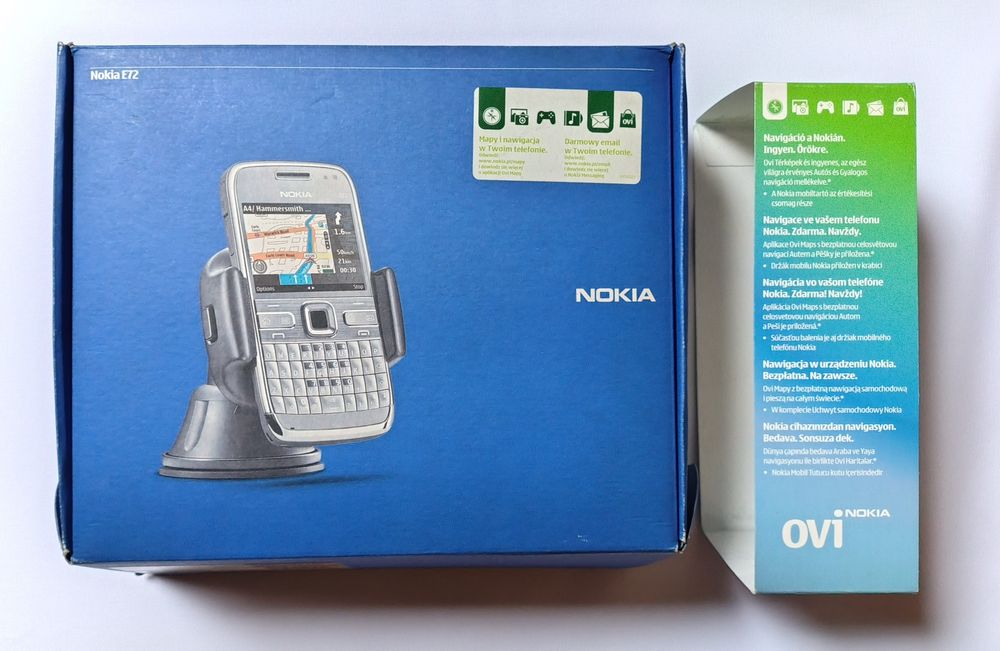 Nokia E72 - z pudełkiem (box) dystrubucja pl Plus GSM (nawigacja NAVI)