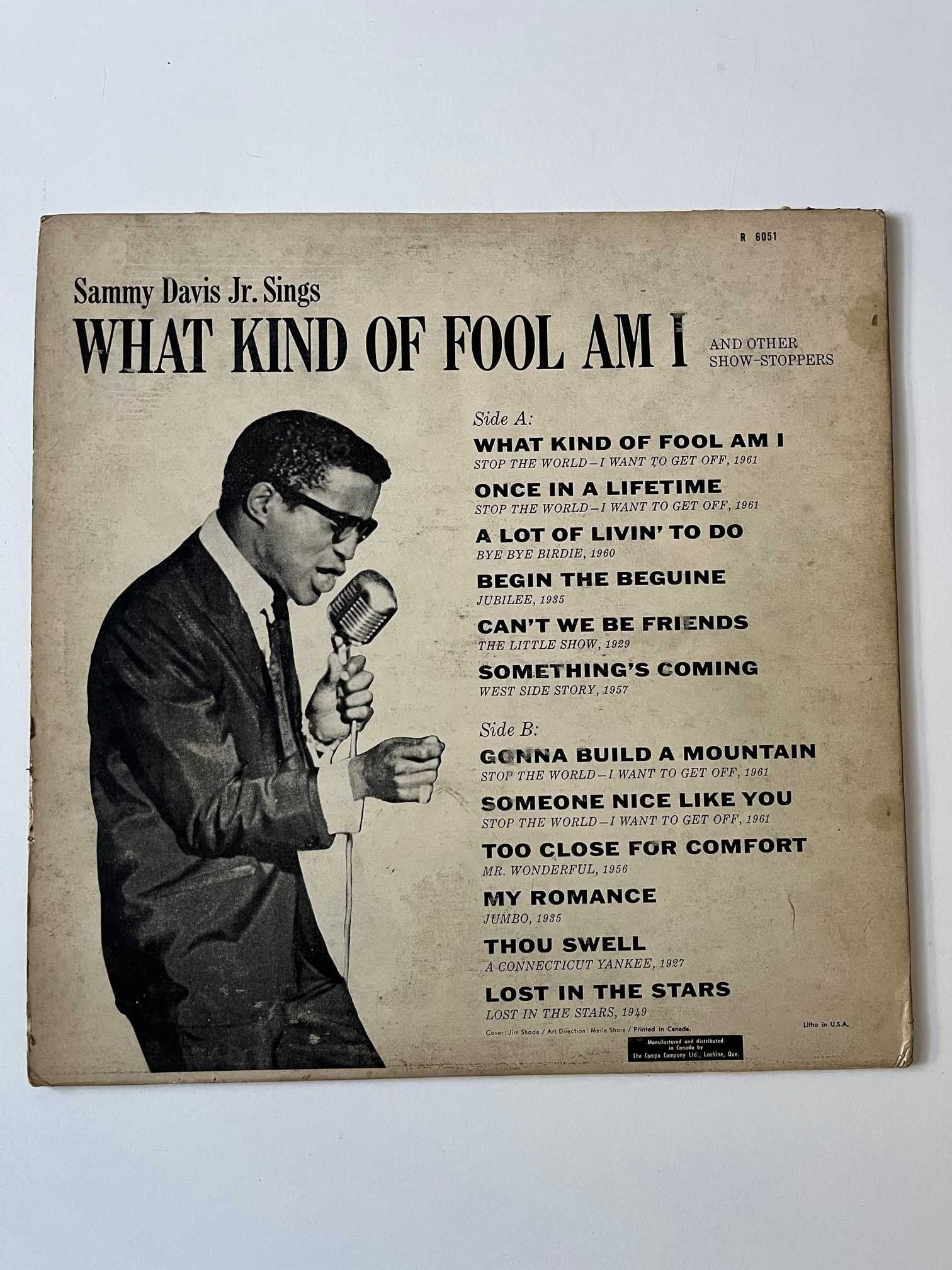 Sammy Davis Of Fool  Am I - USA winyl