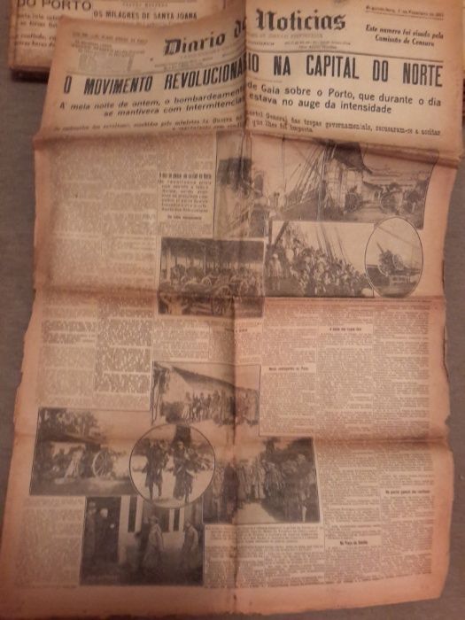 21 jornais Diário de Notícias (Fevereiro de 1927)