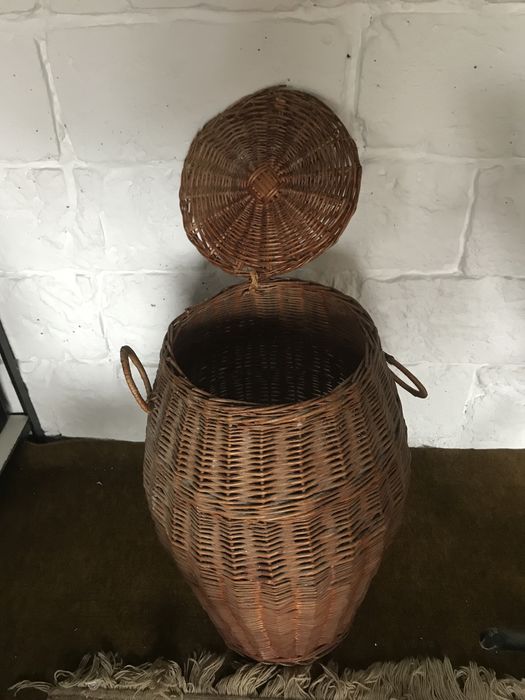 Kosz koszyk wiklinowy na pranie 67 cm