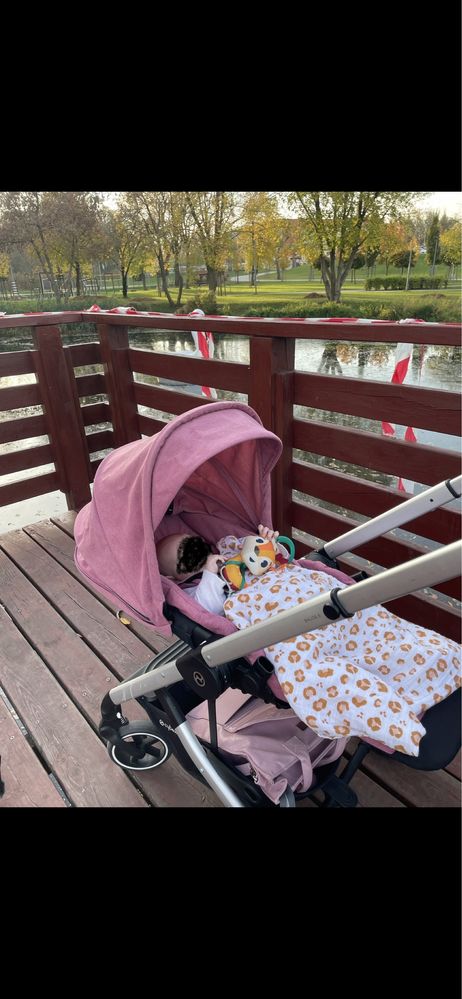 Wózek cybex balios s lux 2 w 1 spaderowka i gondola magnolia
