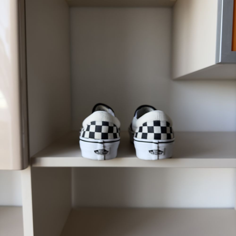Кроссовки Vans Classic Slip-On в клеточку/шашечку на платформе!