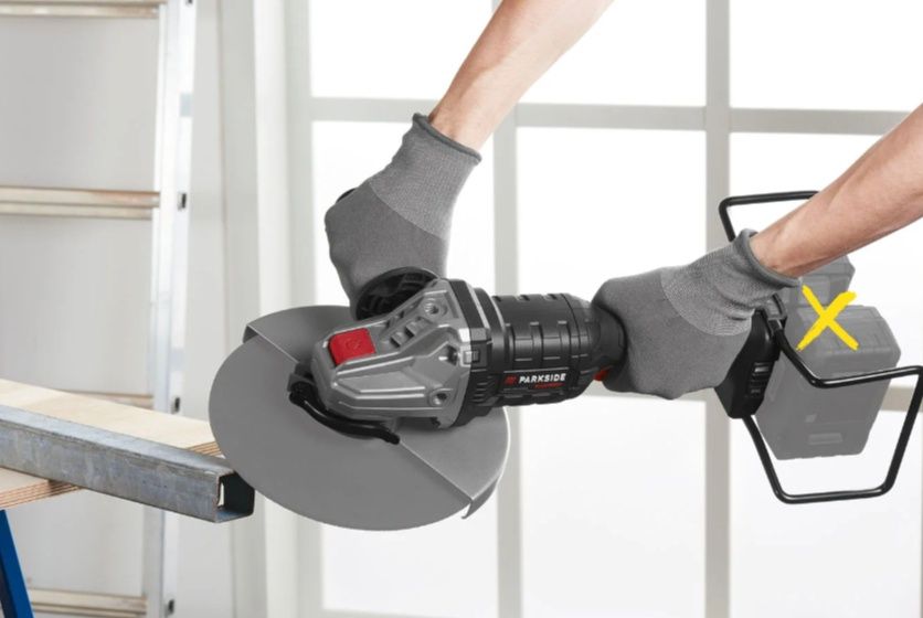 PARKSIDE PERFORMANCE Akumulatorowa szlifierka kątowa 40 V + 2aku i ład