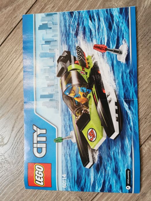 Klocki LEGO City 60114 łódź wyścigowa