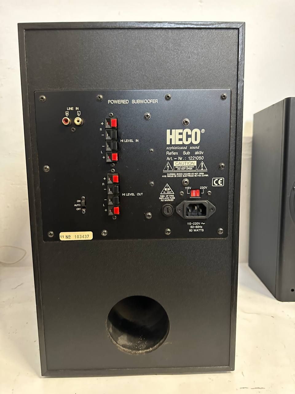 120 W ! Subwoofer aktywny HECO 12210
